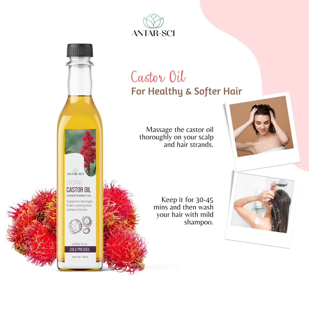 100% Pure Cold Pressed Castor Oil | 250ml