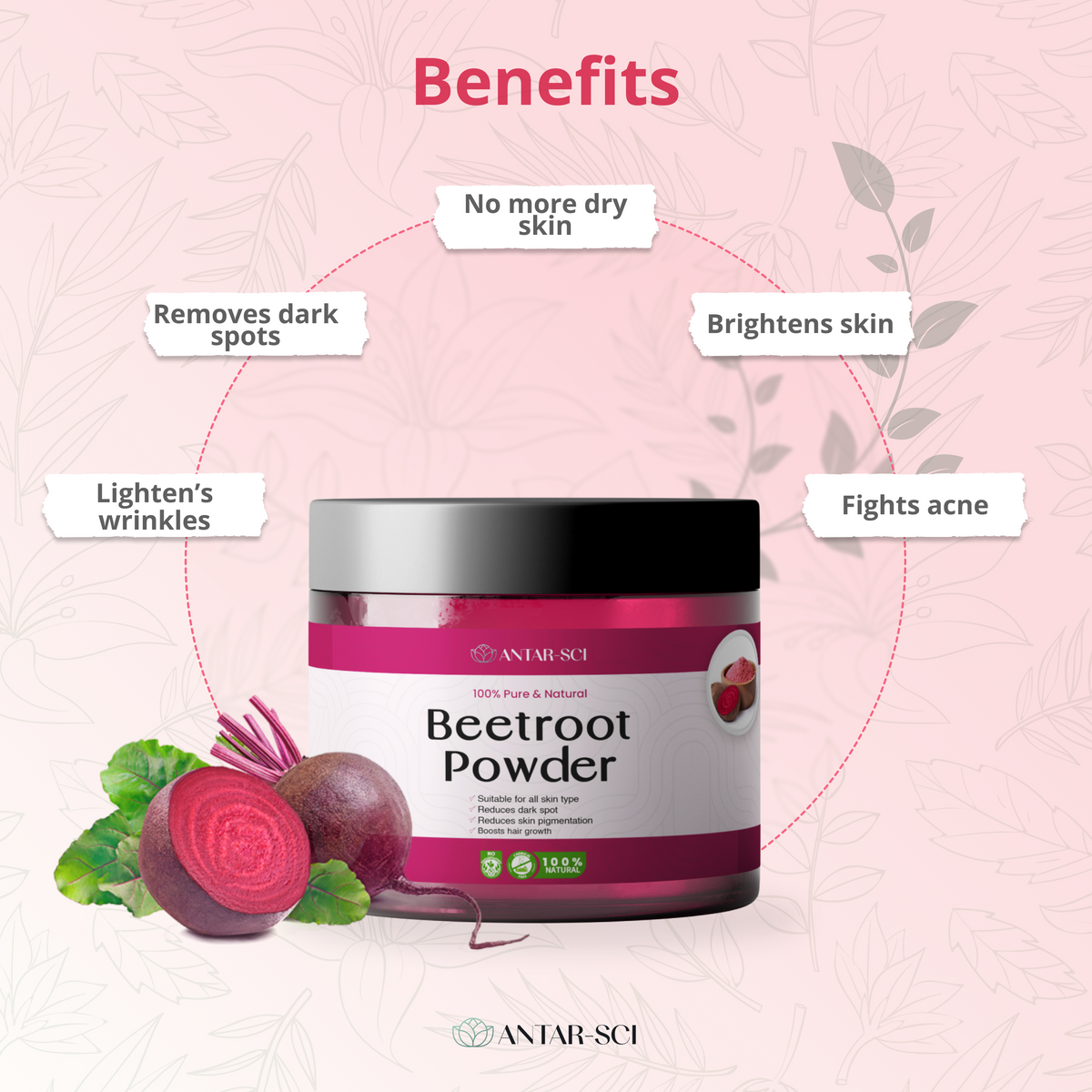 Pure & Natural Beetroot Powder