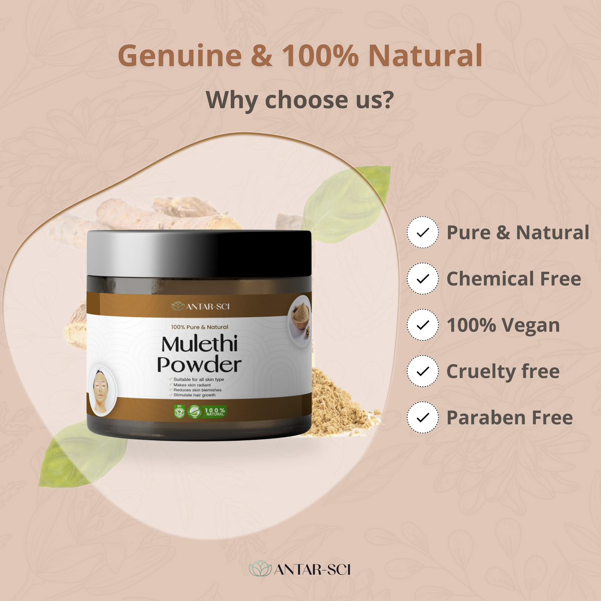 Pure & Natural Mulethi Powder