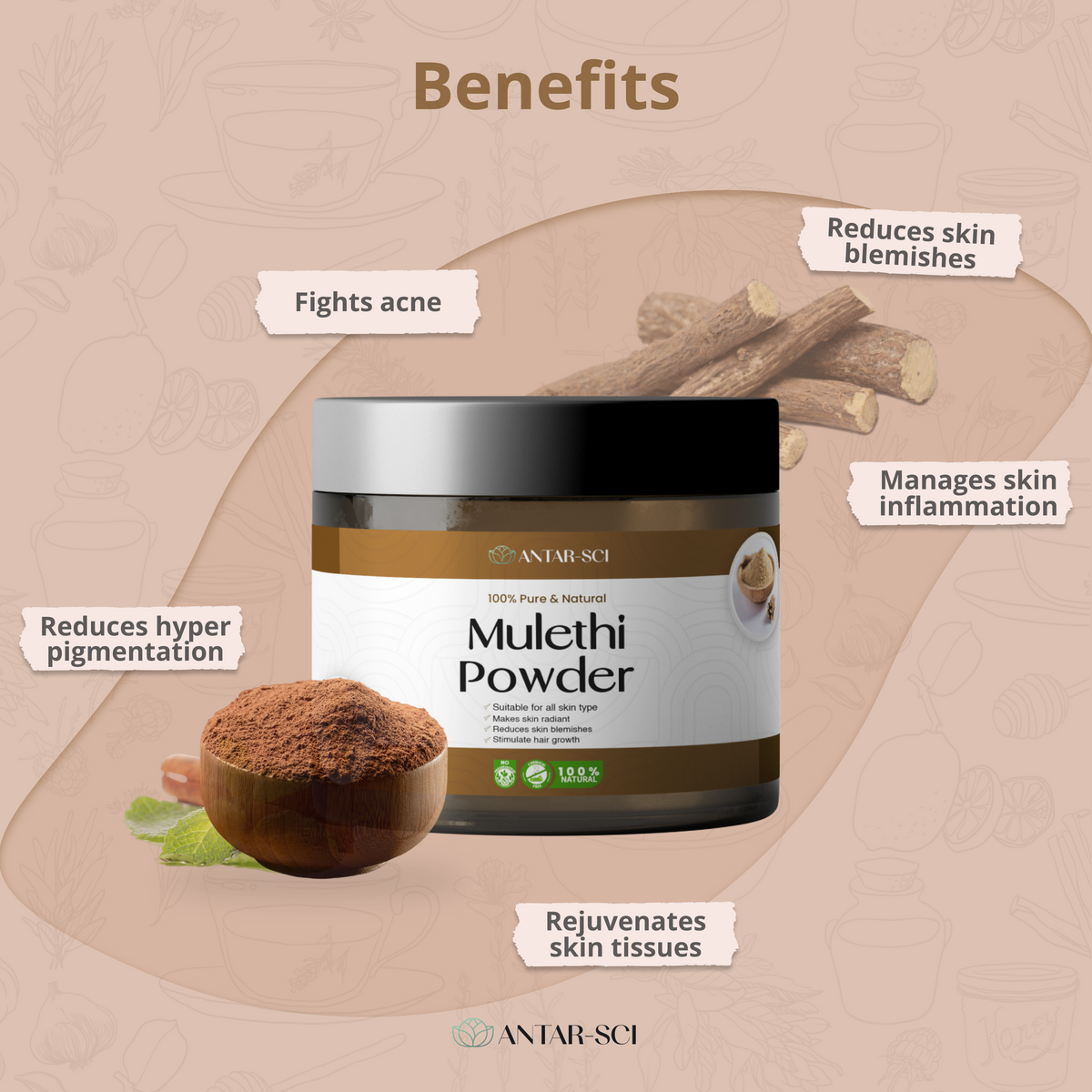 Pure & Natural Mulethi Powder