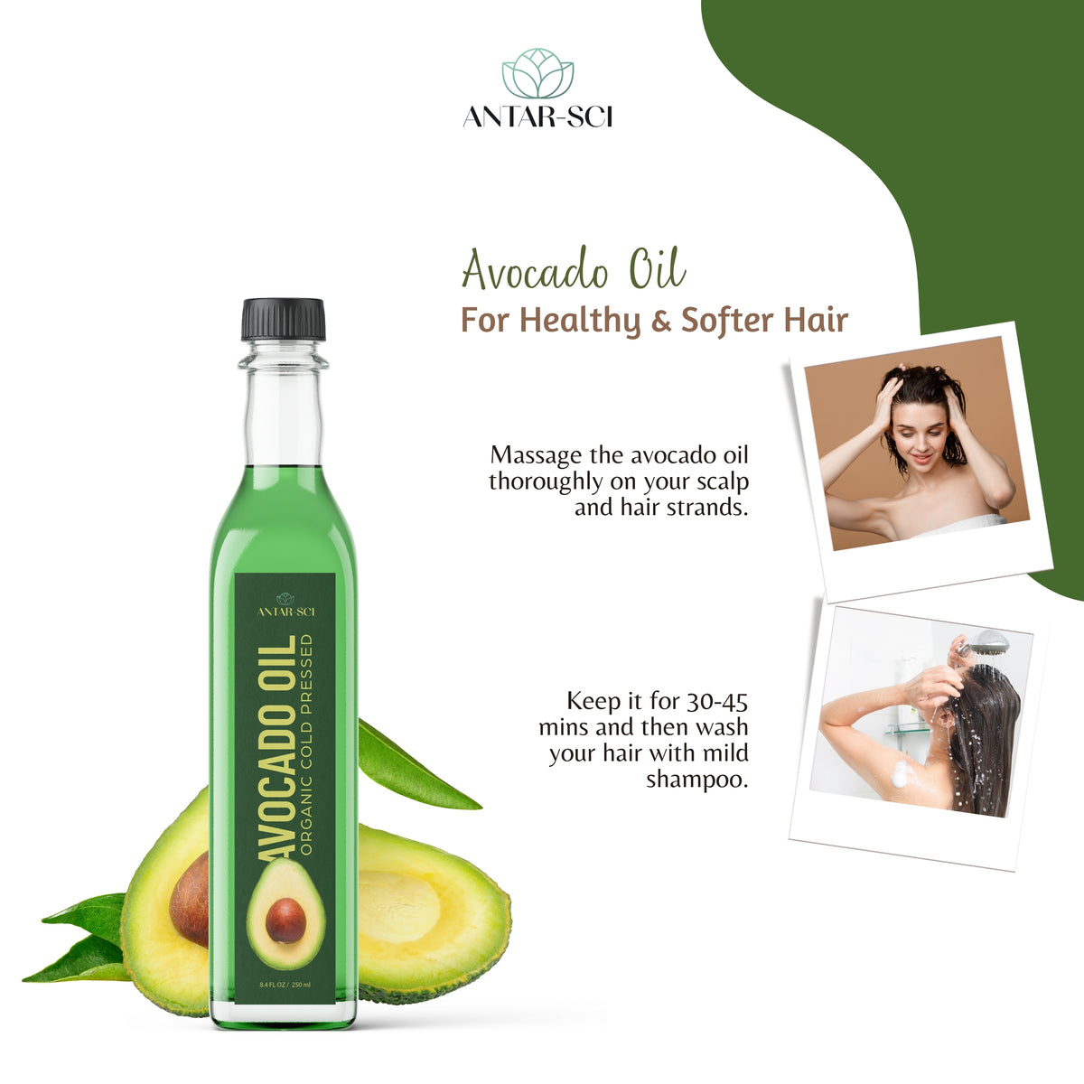 100% Pure Cold Pressed Avocado Oil | 250 ml