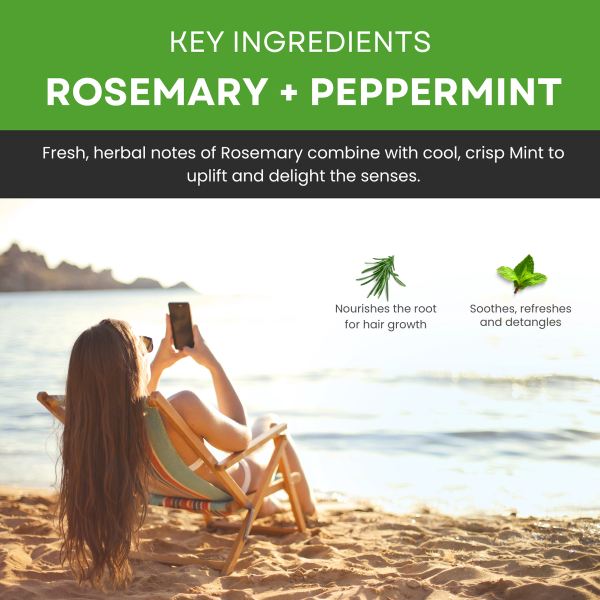 Rosemary Mint Water Mist Spray | Hair Growth & Hair Strengthening Formula