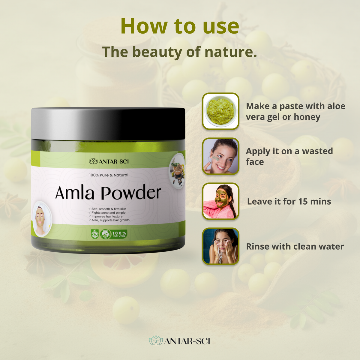 Pure & Natural Amla Powder