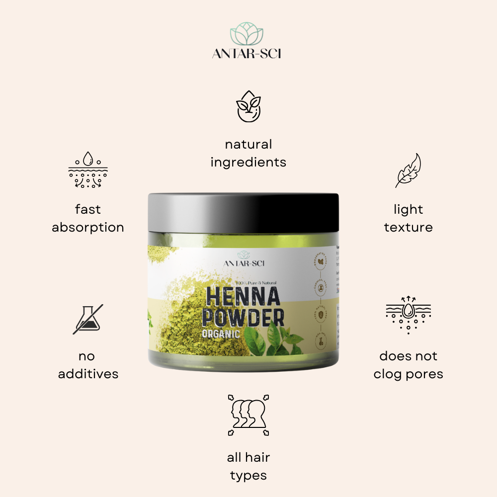 100% Pure Organic Henna Powder