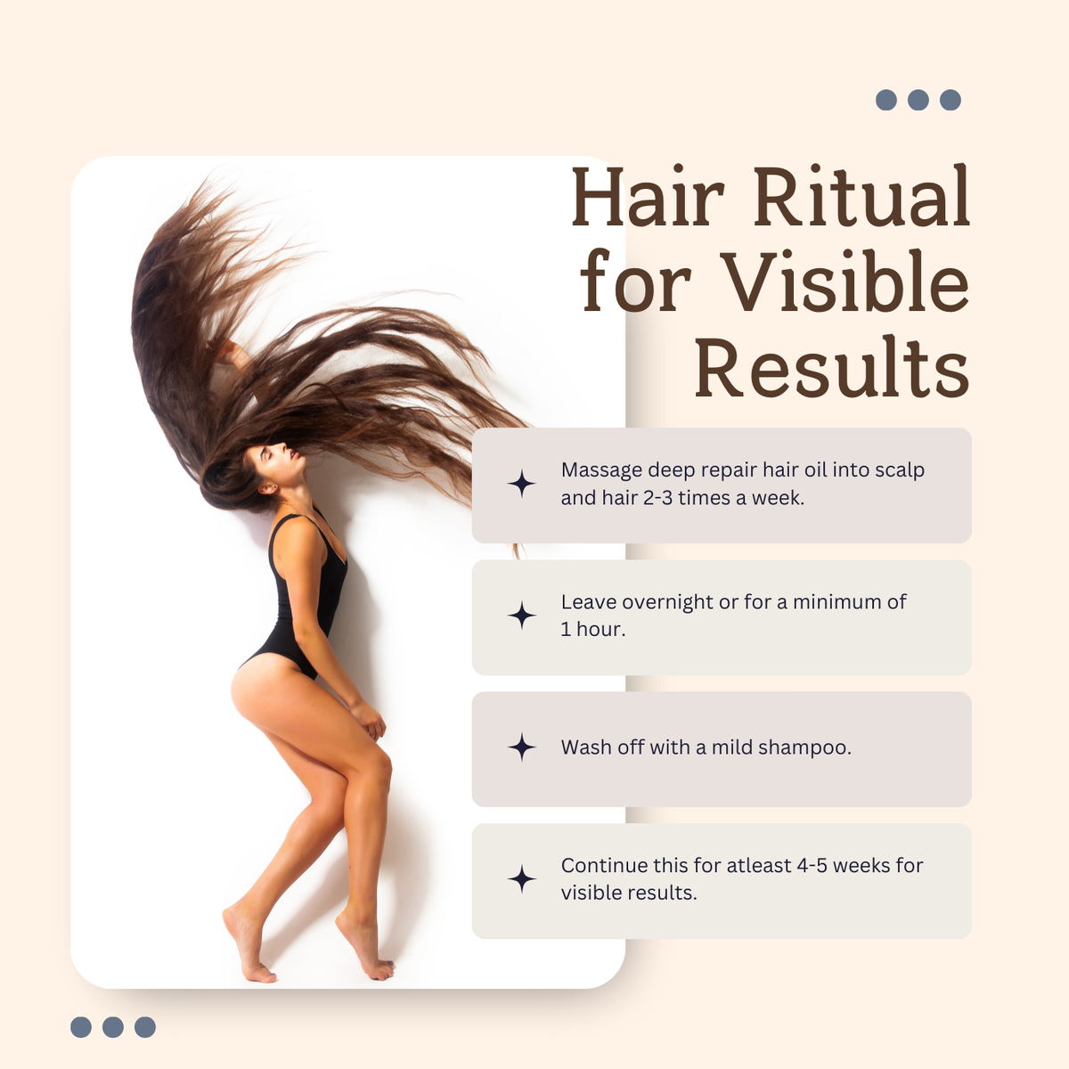 Deep Repair Hair Oil | Almond, Virgin Coconut & Vitamin E Oil | For Dry & Damaged Hair
