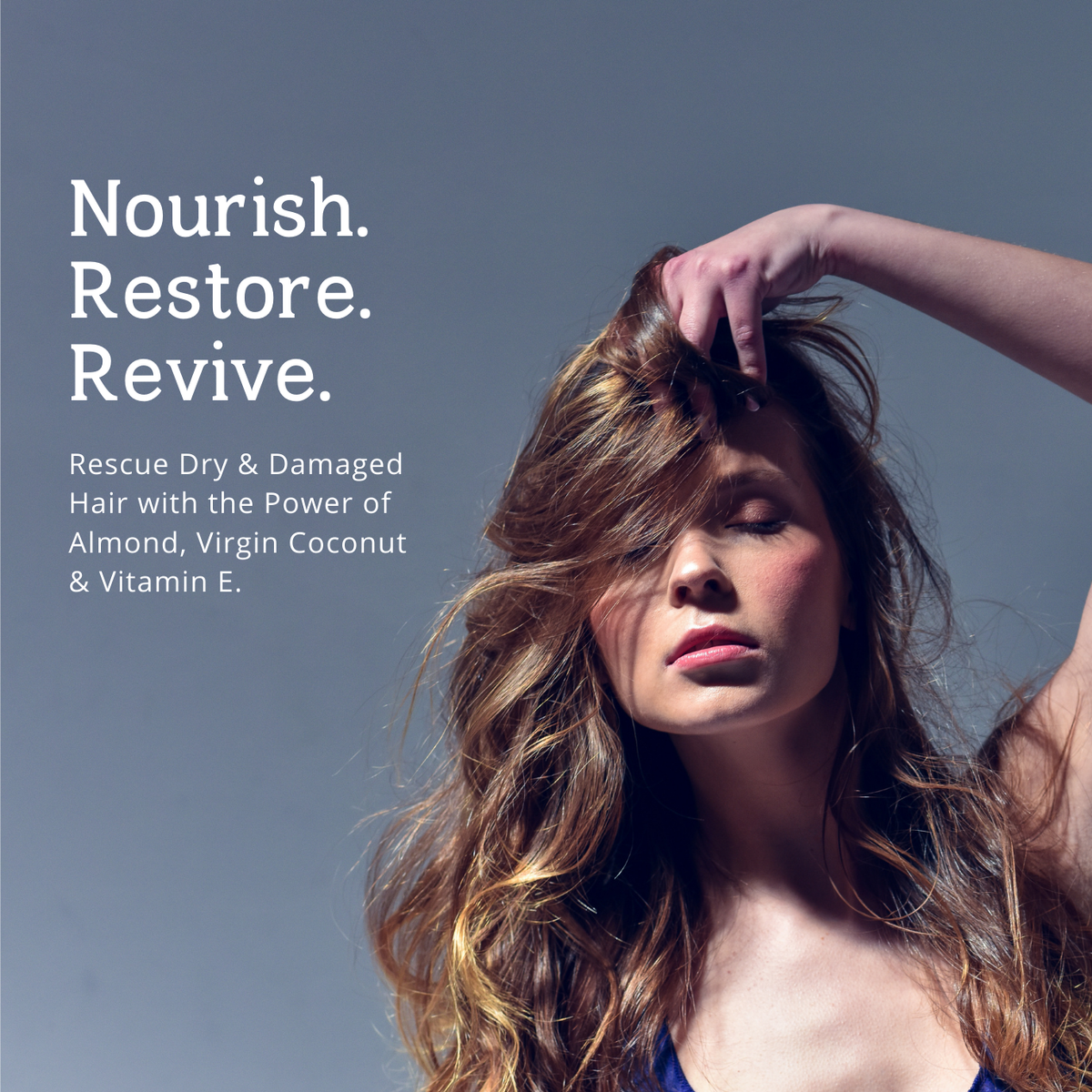 Deep Repair Hair Oil | Almond, Virgin Coconut & Vitamin E Oil | For Dry & Damaged Hair