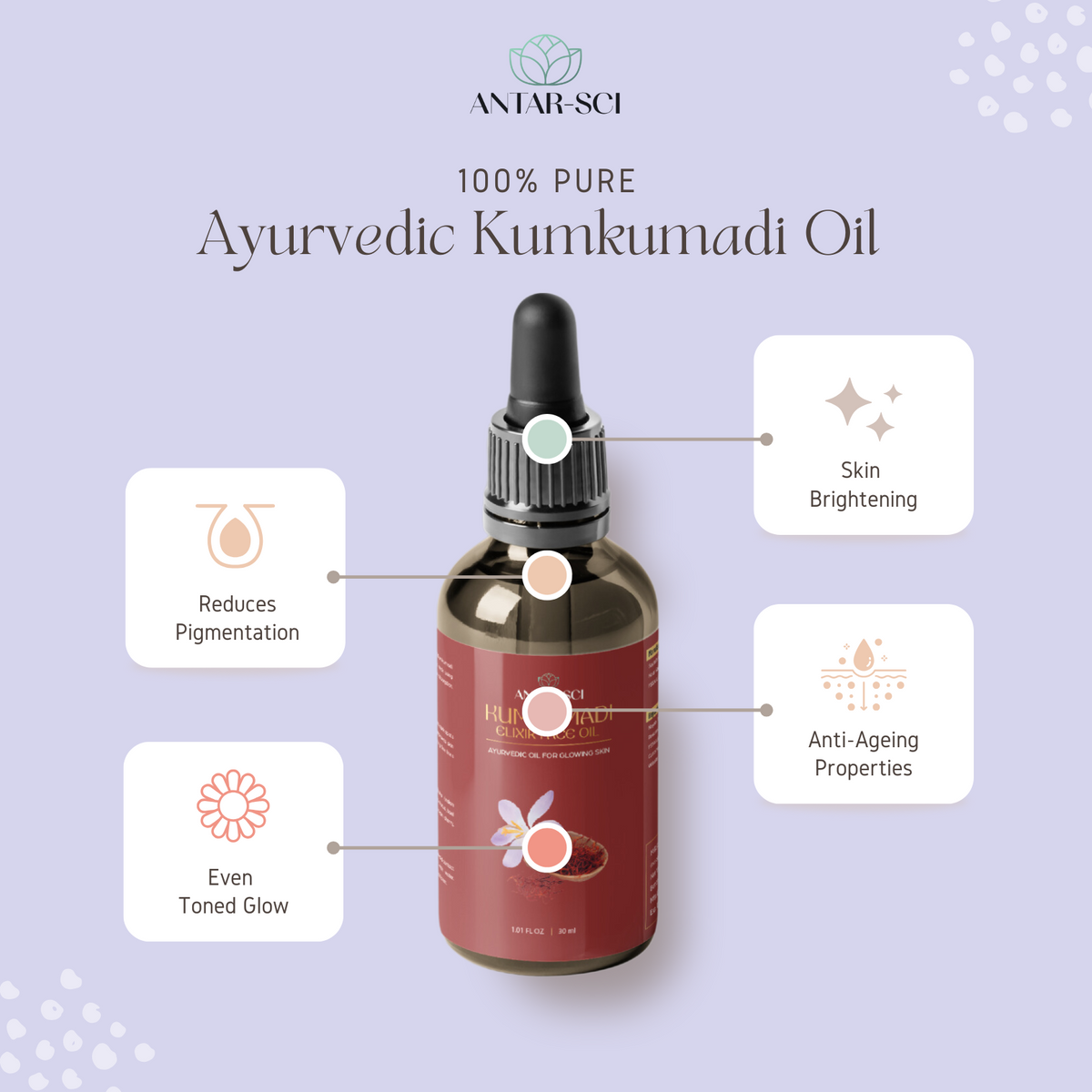 Ayurvedic Kumkumadi Gold Oil for Glowing Skin | 30ml